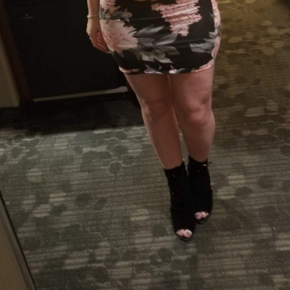 Sam Edelman Suede&Leather Strappy Boot-Heel 7.5 - Picture 9 of 9